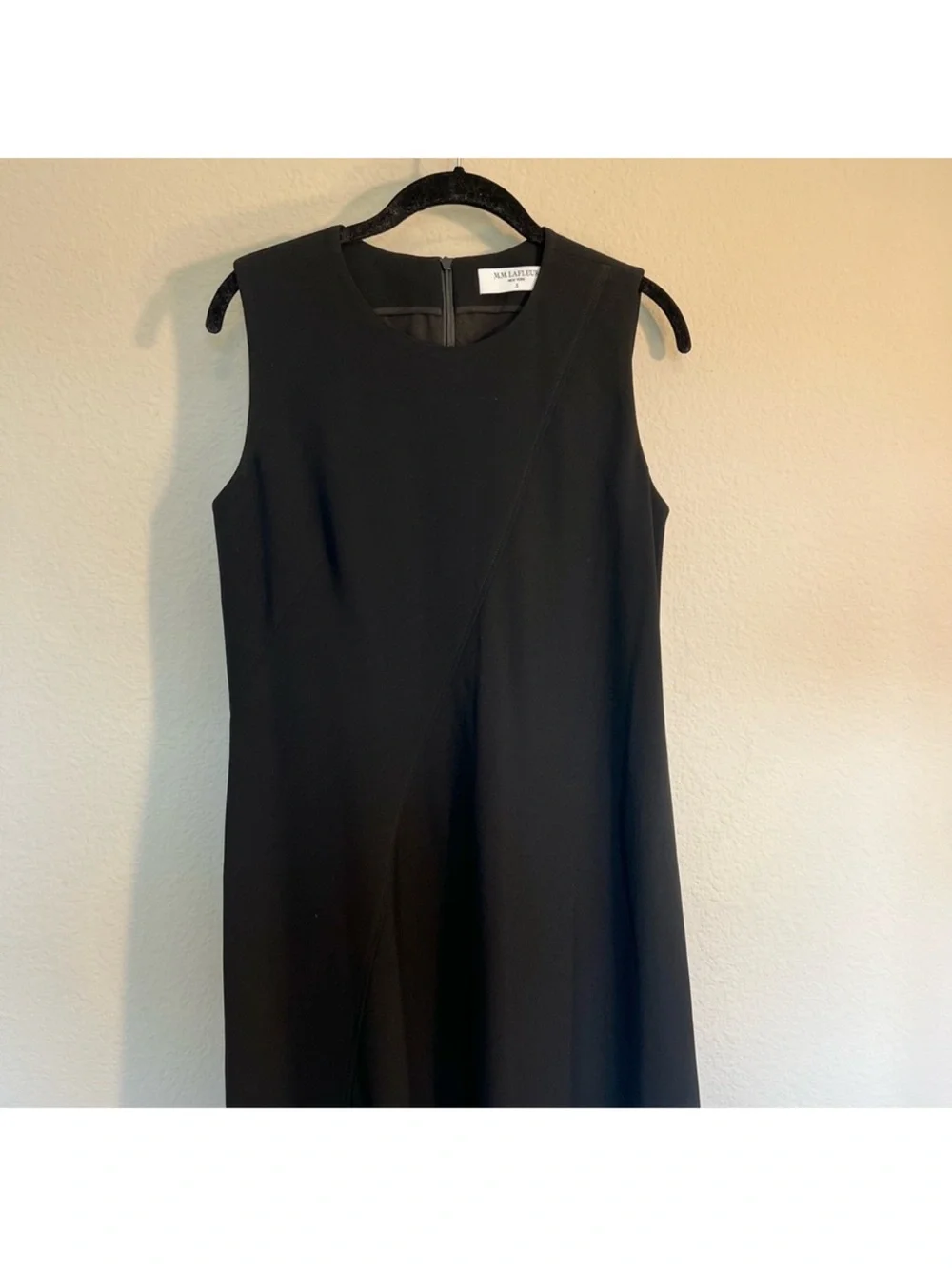M.M. LaFleur The Lara Dress Eco Heavy Crepe black Assymetrical office career 4 - Picture 11 of 11